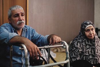 两名2014年逃往约旦的叙利亚难民。