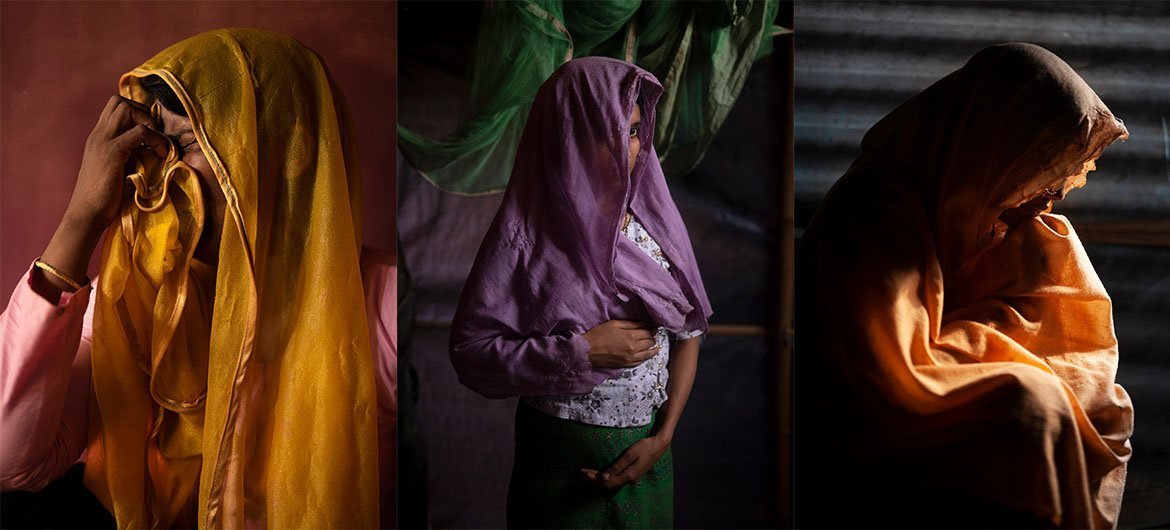 Cerca de 40 mil refugiadas rohingya estão gravidas, um número significativo foi vitima de violência sexual. 