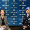 Monica Grayley da ONU News com o conselheiro de Polícia das Nações Unidas, Luís Carrilho