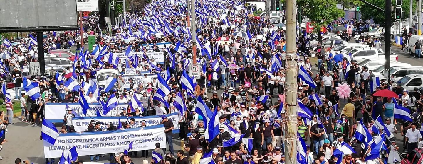 Des milliers de personnes ont participé à des manifestations au Nicaragua depuis avril. Plus d'une centaine de personnes sont mortes dans des affrontements avec les forces de l'ordre.