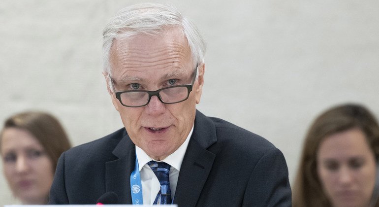 Philip Alston, Special Rapporteur on extreme poverty and human rights, present his report to the 38th Regular Session of the Human Rights Council, 22 June 2018.
