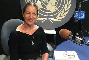 Lisa Filipetto, Head of the United Nations Support Office in Somalia (UNSOS), at UN News studios in UN Headquarters in New York.