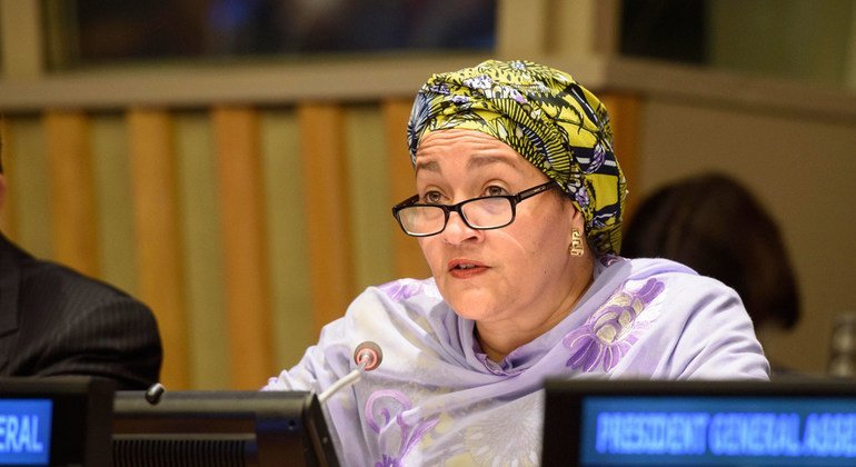 La vicesecretaria general de la ONU Amina Mohammed