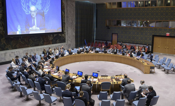 Enviado do secretário-geral da ONU à Líbia, Ghassan Salamé, fala ao Conselho de Segurança. 