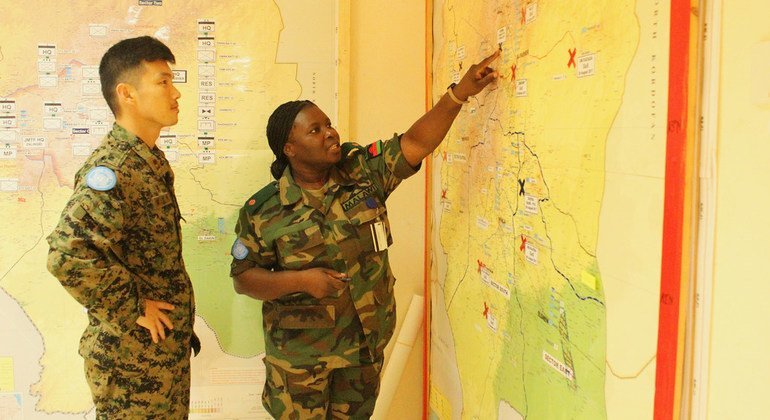 Madalitso Malata de Malawi, desplegó con UNAMID como un oficial de operaciones. 