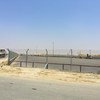 El cruce fronterizo de Kerem Shalom, donde han sido bloqueados los insumos de combustible.