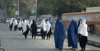 A view of women on the streets of Jalalabad, Afghanistan. (file)