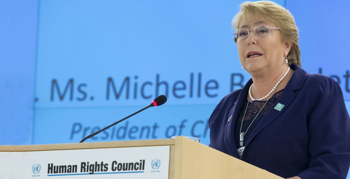 Image result for rights council's High Commissioner Michelle Bachelet in Geneva images