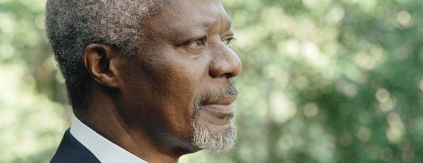 Former Secretary-General Kofi Annan at Oxford, UK. 2006.