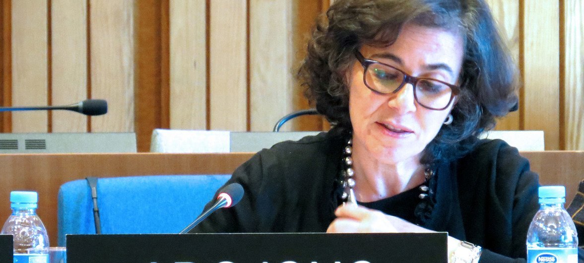 UNESCO's Assistant Director-General for Social and Human Sciences, Nada Al-Nashif, at UNESCO headquarters in Paris (December 2018).