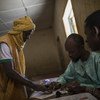في مركز اقتراع في جاو، شمال مالي، خلال الانتخابات الرئاسية بين الرئيس المنتهية ولايته إبراهيم بوبكر كيتا وزعيم المعارضة سومايلا سيسي. 12 أغسطس 2018.
