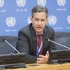 David Kaye, relator especial sobre libertad de opinión y expresión, en una conferencia de prensa en la ONU.