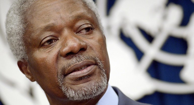  Kofi Annan, 8 de abril de 1938 - 18 de agosto de 2018 