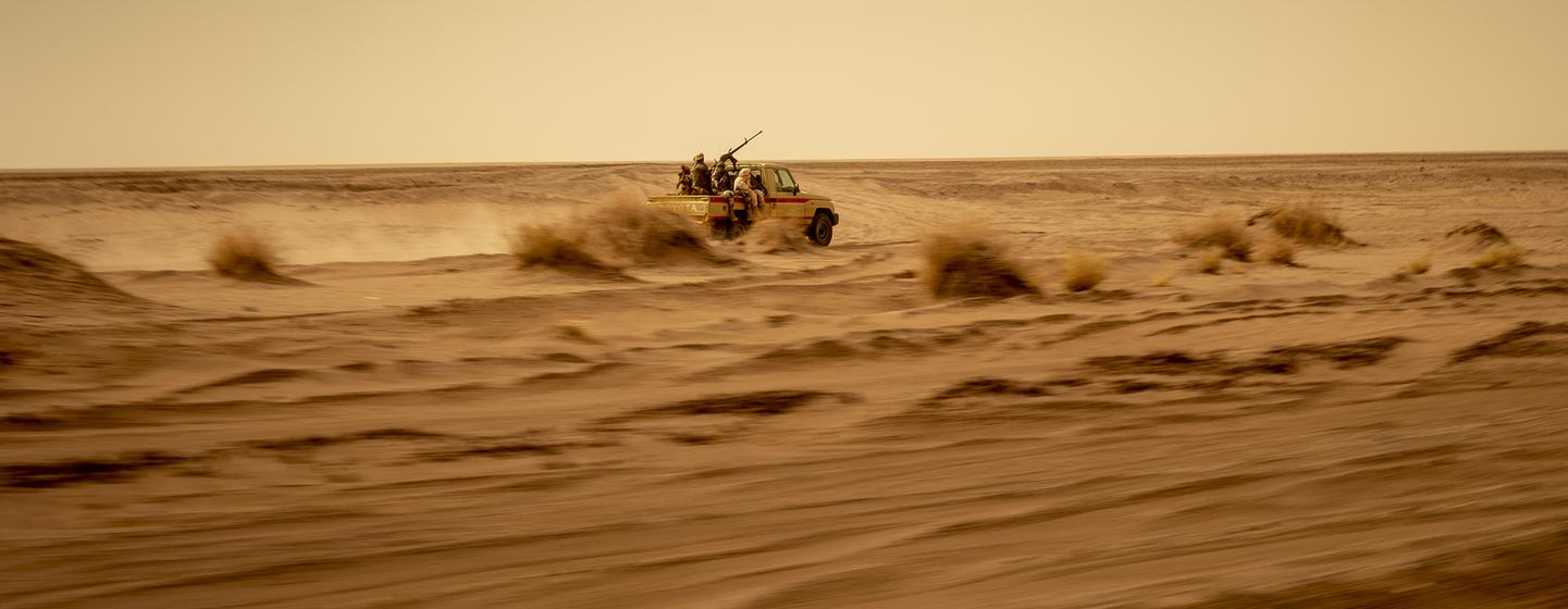 The Nigerien army patrols the Sahara desert targetting  militant groups including ISIL and Boko Haram.