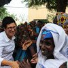 UN Deputy Emergency Relief Coordinator Ursula Mueller meets women in Mopti during her visit to Mali.
