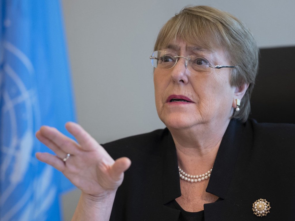 UN High Commissioner for Human Rights Michelle Bachelet.