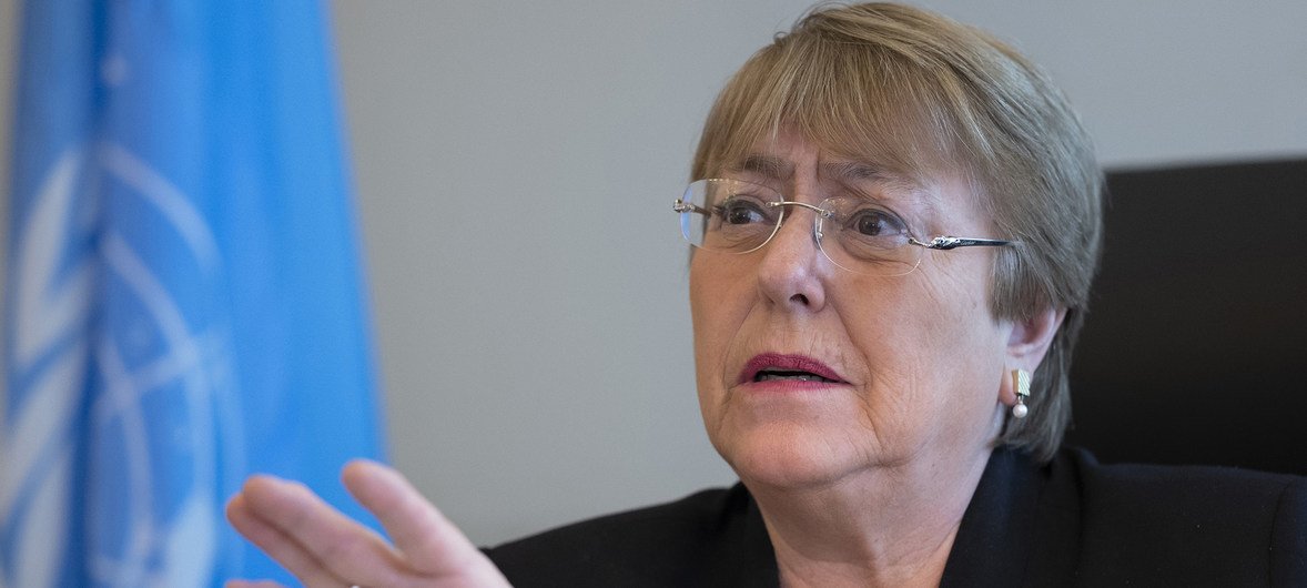 Michelle Bachelet, Kamishna Mkuu wa haki za binadamu wa Umoja wa Mataifa.