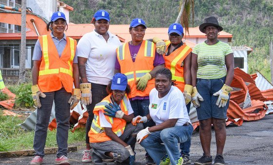 Women in Dominica were given additional support, including access to cash-for-work programmes, following the devastation caused by the 2017 hurricane season.