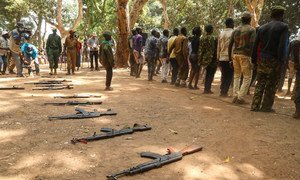 Former child soldiers are released in Yambio in South Sudan in 2018.