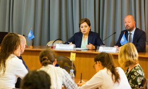 Patricia Espinosa, Secrétaire exécutive de l'ONU sur le changement climatique, lors d'une conférence de presse à Bangkok en septembre 2018.