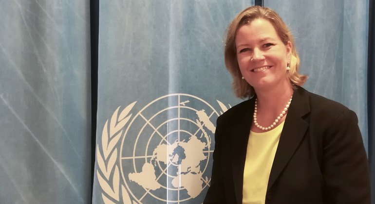 Kelly T. Clements, United Nations Deputy High Commissioner for Refugees, at the United Nations Office at Geneva on 18 September 2018.