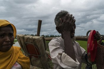 2017年9月，因暴力而逃离缅甸的罗兴亚难民。