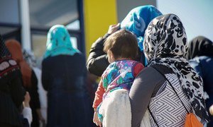 Refugee and migrant children and young women living in the Reception and Identification Centre in Moria, in Lesvos, Greece.