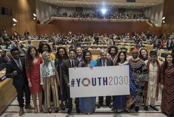 सितम्बर 2018 में महासचिव एंतॉनियो गुटेरेश और युवा प्रतिनिधियों ने यूथ 2030 रणनीति लाँच की