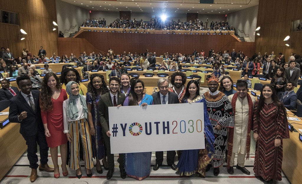 Réunion de haut niveau au siège de l'ONU à New York pour lancer la stratégie intitulée "Jeunesse 2030".