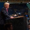 الرئيس الأمريكي دونالد ترامب يخاطب الجمعية العامة للأمم المتحدة