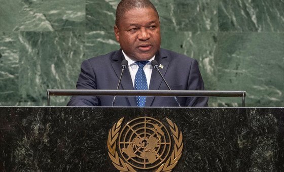 Presidente de Moçambique,  Filipe Jacinto Nyusi.