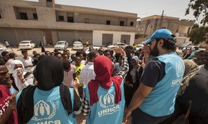 As renewed fighting broke out in Tripoli, Libya, in early-September, UNHCR’s local office provided assistance to refugees and asylum-seekers who escaped from detention centres as rockets exploded around the capital. 8 September 2018.