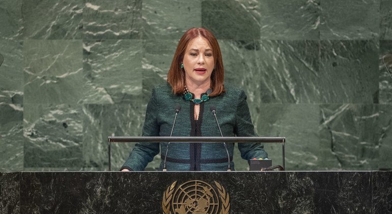 Presidente da 73ª sessão da Assembleia Geral, María Fernanda Espinosa