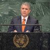 President Iván Duque Márquez of the Republic of Colombia addresses the seventy-third session of the United Nations General Assembly.