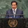 الشيخ جابر المبارك الحمد الصباح رئيس مجلس الوزراء الكويتي يتحدث في المداولات رفيعة المستوى للدورة 73 للجمعية العامة للأمم المتحدة.