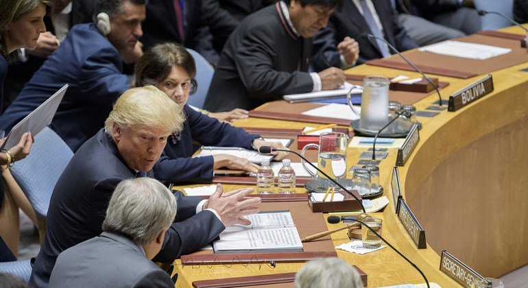 El presidente de Estados Unidos, Donald Trump, presidió el Consejo de Seguridad de la ONU.