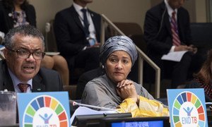 Первый заместитель Генерального секретаря ООН  Амина Мохаммед на  заседании по туберкулезу