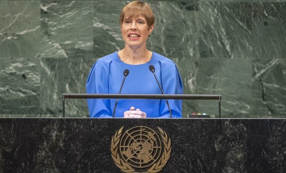 ‘We all need to see the bigger picture;’ cooperation is the key to making the world better for all, Estonia tells UN Assembly