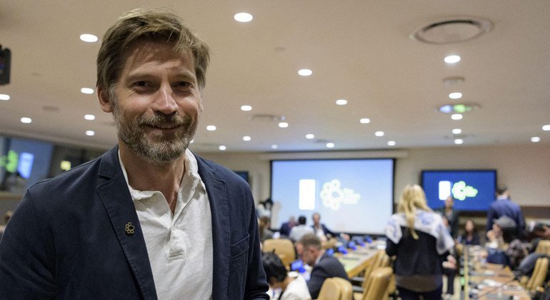 Nikolaj Coster-Waldau, United Nations Development Programme (UNDP) Goodwill Ambassador, attends the launch of The Lion's Share Fund, an innovative and unique initiative to support wildlife conservation and animal welfare across the globe.  27 September 20