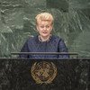 Dalia Grybauskaitė, President of the Republic of Lithuania, addresses the general debate of the General Assembly’s seventy-third session.