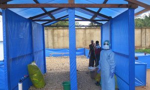 Ebola treatment cente at the Hospital in Beni, North Kivu Province, Democratic Republic of the Congo.  22 August 2018.