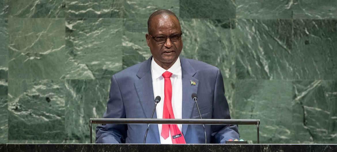 Taban Deng Gai, First Vice President of the Republic of South Sudan, addresses the seventy-third session of the United Nations General Assembly.
