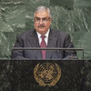 الشيخ خالد آل خليفة وزير خارجية مملكة البحرين يلقي كلمة بلاده أمام الدورة 73 للجمعية العامة للأمم المتحدة.