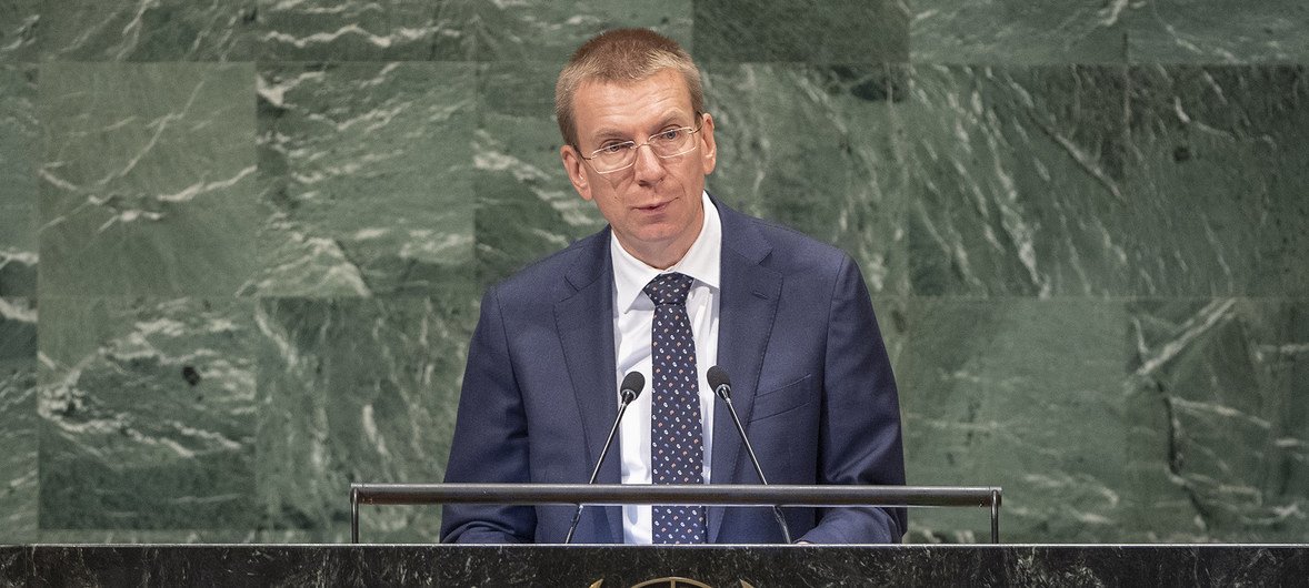 Министр иностранных дел Латвии Эдгар Ринкевич выступил на 73-й сессии Генеральной Ассамблеи ООН