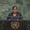 Foreign Minster Yldiz Pollack-Beigle of the Republic of Suriname addresses the seventy-third session of the United Nations General Assembly.