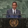 索马里外长阿瓦德（Ahmed Awad Isse）在联大第73届会议一般性辩论上发言。
