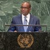Le Ministre des affaires étrangères du Burkina Faso, Alpha Barry, devant l'Assemblée générale des Nations Unies.