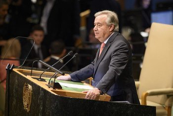 Secretary-General Guterres address the General Assembly on the opening of its annual debate.