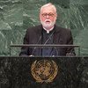 Archbishop Paul Richard Gallagher, Secretary for Relations with States of the Holy See, addresses the seventy-third session of the United Nations General Assembly.