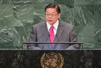 泰国外交部副部长维拉沙蒂在联大第73届会议一般性辩论中发言。